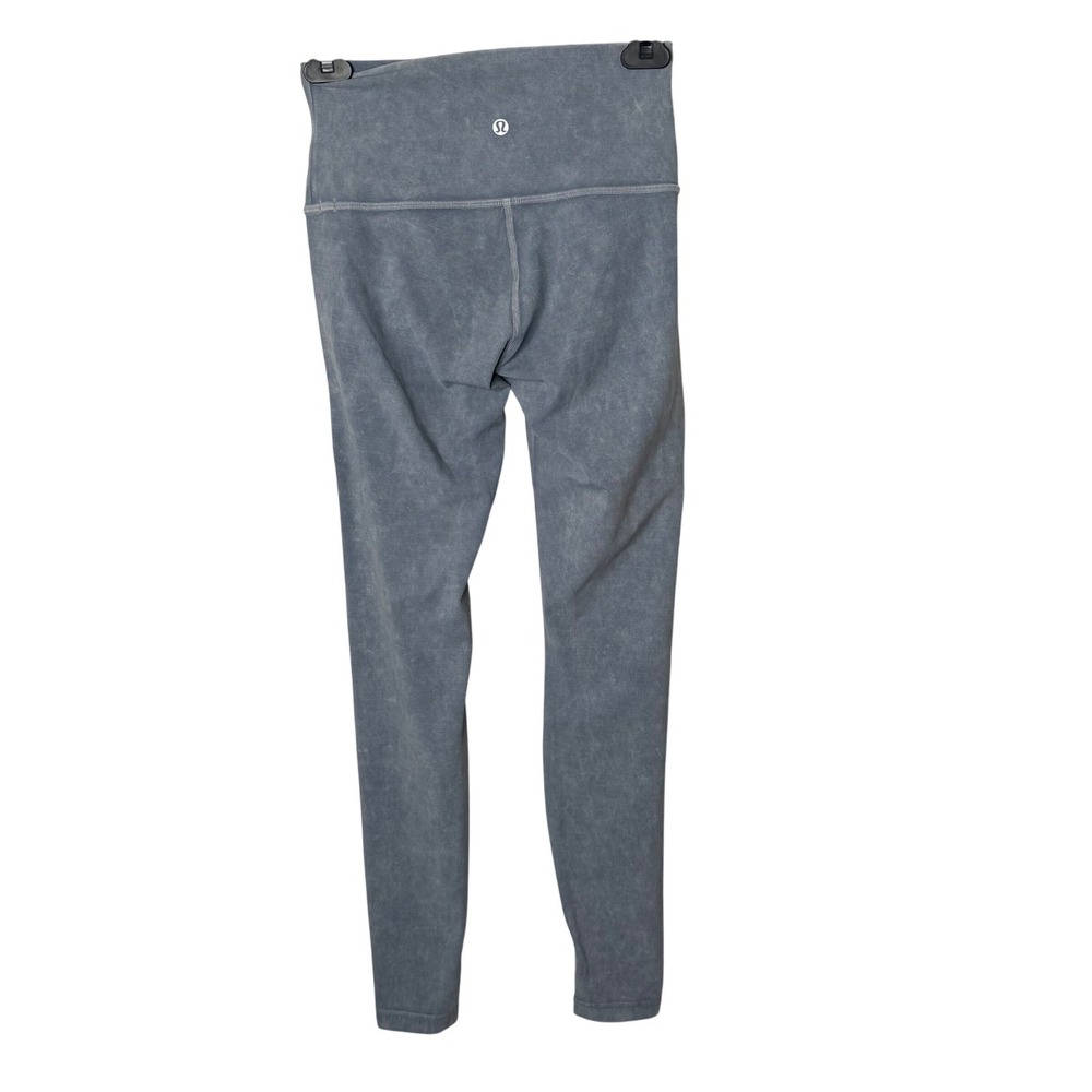 lululemon Wunder Under High Rise Tights Size 4 Washed Moon Blue Leggings
